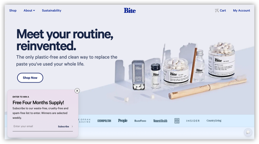 Bite subscription example